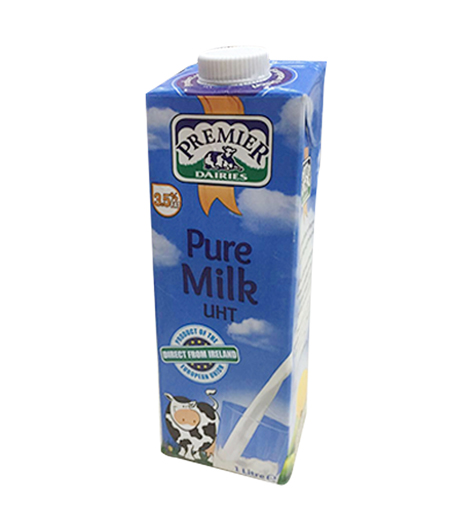 派美优3.5%全脂纯牛奶1L